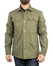 Iron & Resin - Canvas Jacka med Ryggtryck - Antisocial - Grön