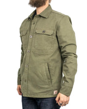 Iron & Resin - Canvas Jacka med Ryggtryck - Antisocial - Grön