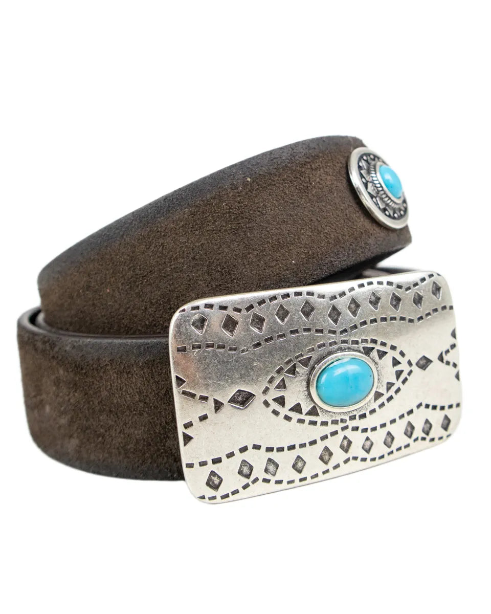 Gianni Franco - Handgjort Läderbälte - Fyrkantig Buckle - 0351 - Brun