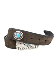 Gianni Franco - Handgjort Läderbälte - Fyrkantig Buckle - 0351 - Brun