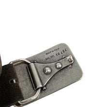 Gianni Franco - Handgjort Läderbälte - Fyrkantig Buckle - 0351 - Brun