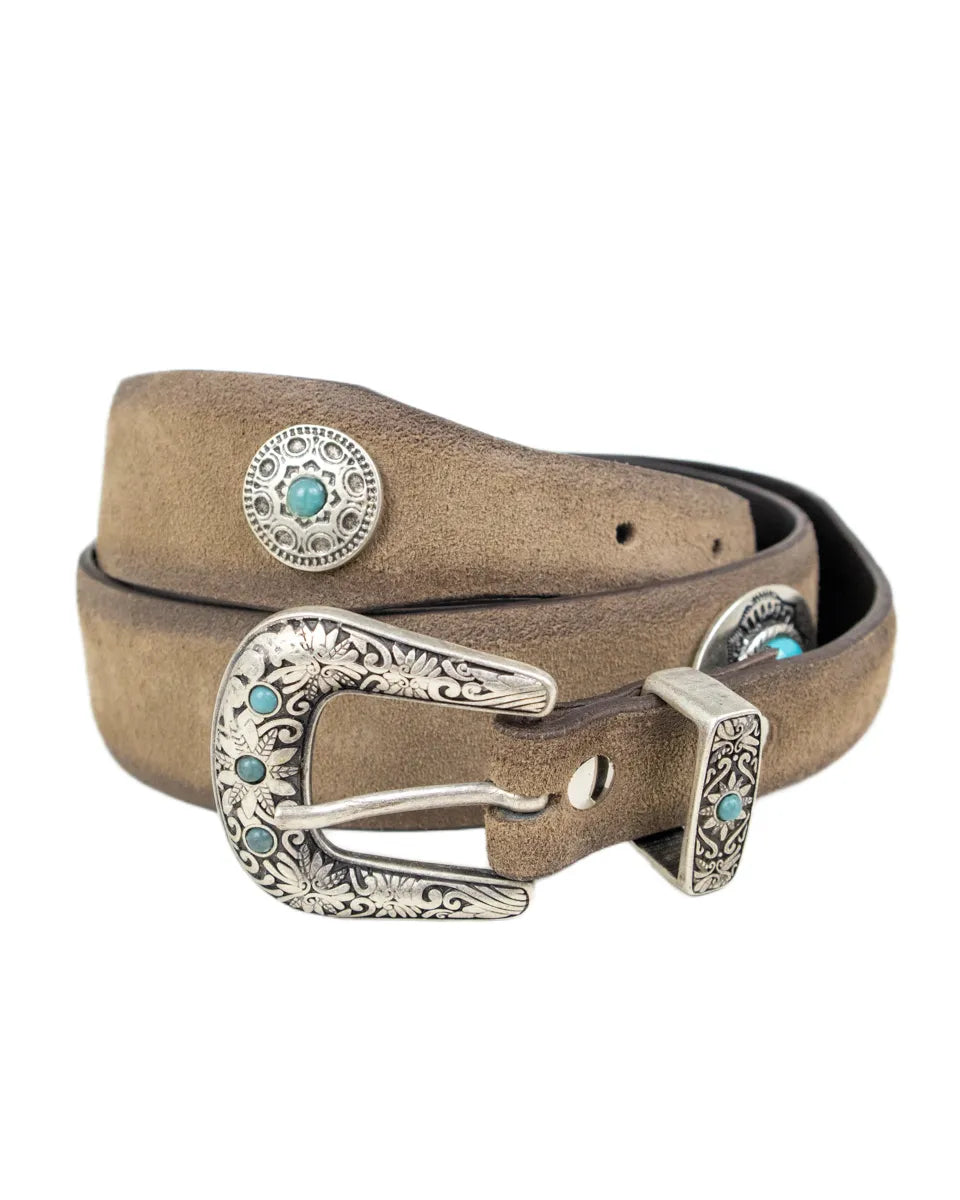 Gianni Franco - Handgjort Läderbälte - 14 Luciano - Grå