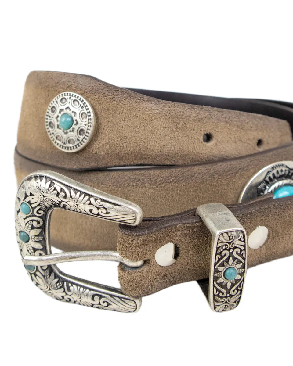 Gianni Franco - Handgjort Läderbälte - 14 Luciano - Grå