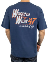 Wrangler - T-Shirt - Wagons West - Blå