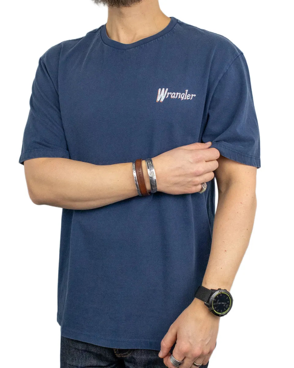 Wrangler - T-Shirt - Wagons West - Blå