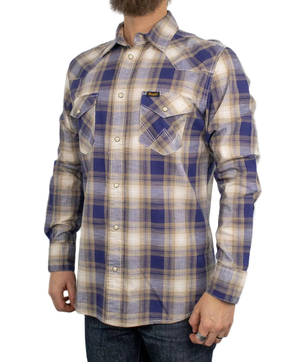 Wrangler - Shirt - Western Indigo - Blue