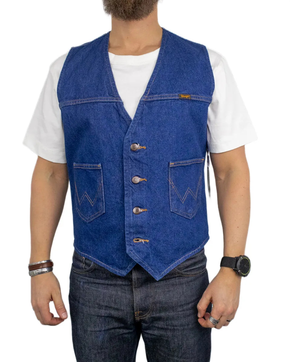 Wrangler - Denim Vest - Cowboy Cut - Blue