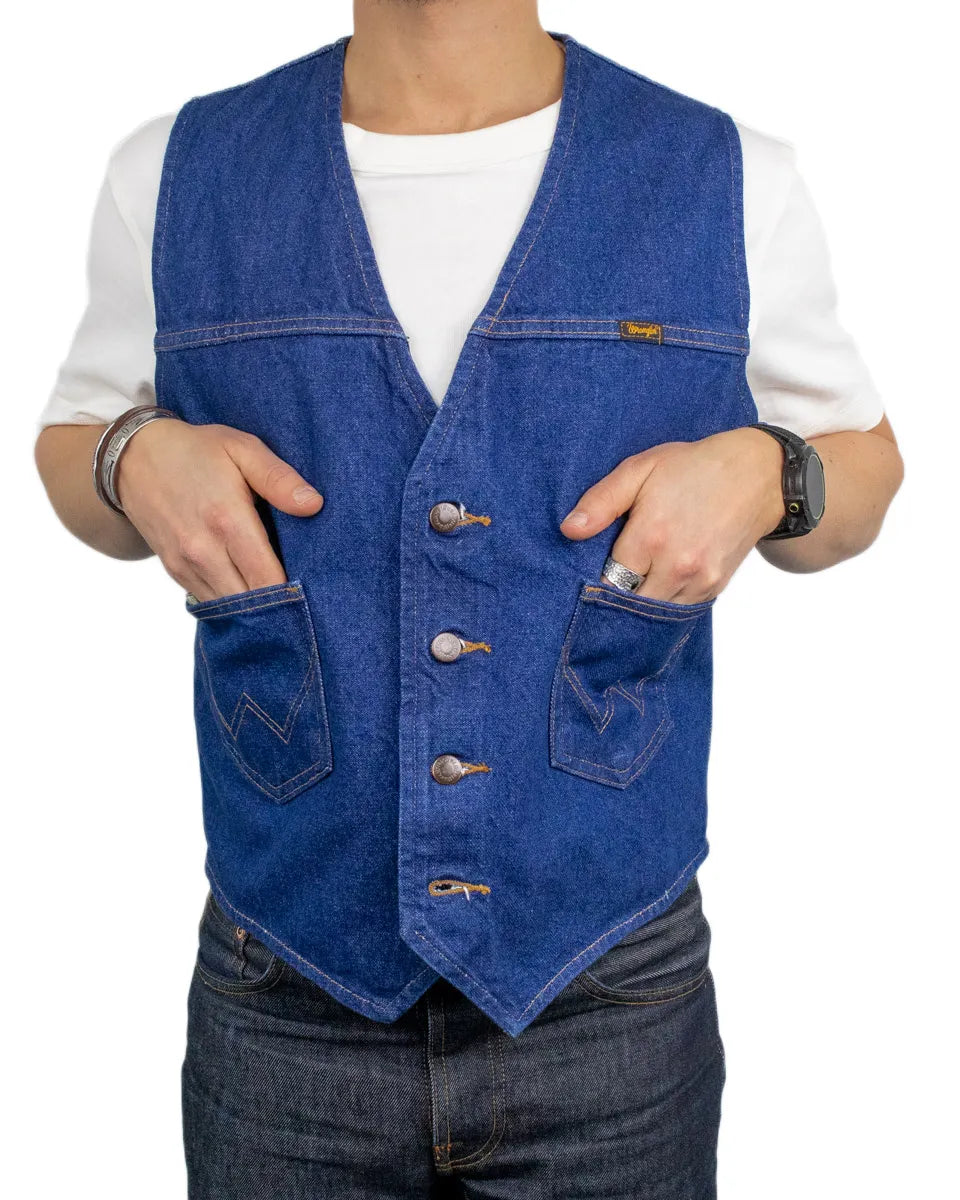 Wrangler - Denim Vest - Cowboy Cut - Blue