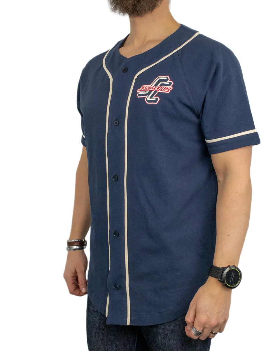 Santa Cruz - Short Sleeve Shirt - Outer Baseball - Blue