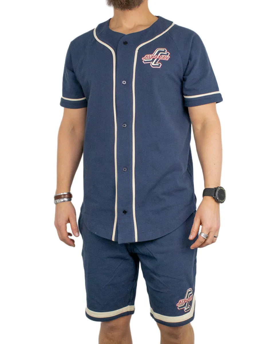 Santa Cruz - Short Sleeve Shirt - Outer Baseball - Blue