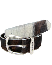 Wrangler -Hair on Hide Läderbälte - Cow - Vit