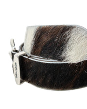 Wrangler -Hair on Hide Läderbälte - Cow - Vit