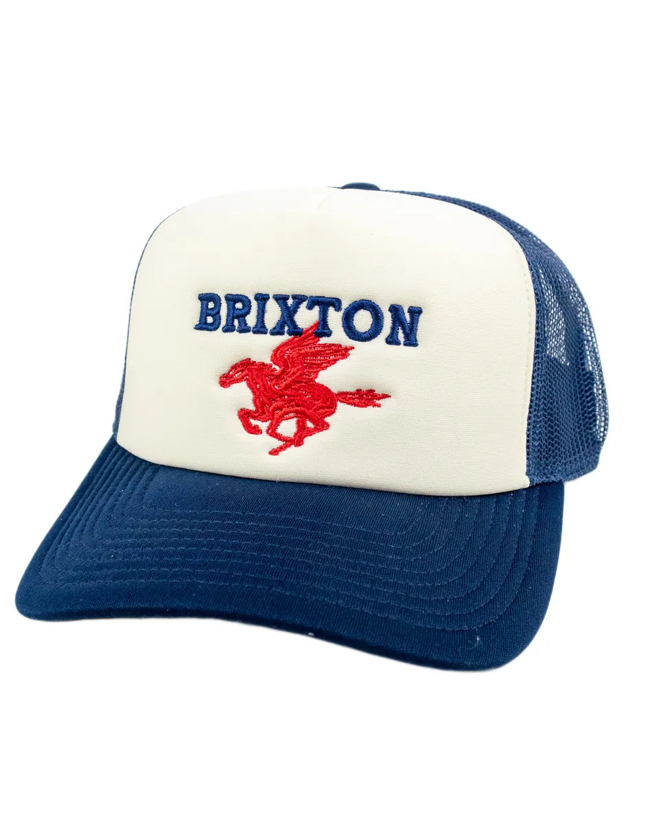 Brixton - TruckerKeps - Pegasus - Vit/Blå