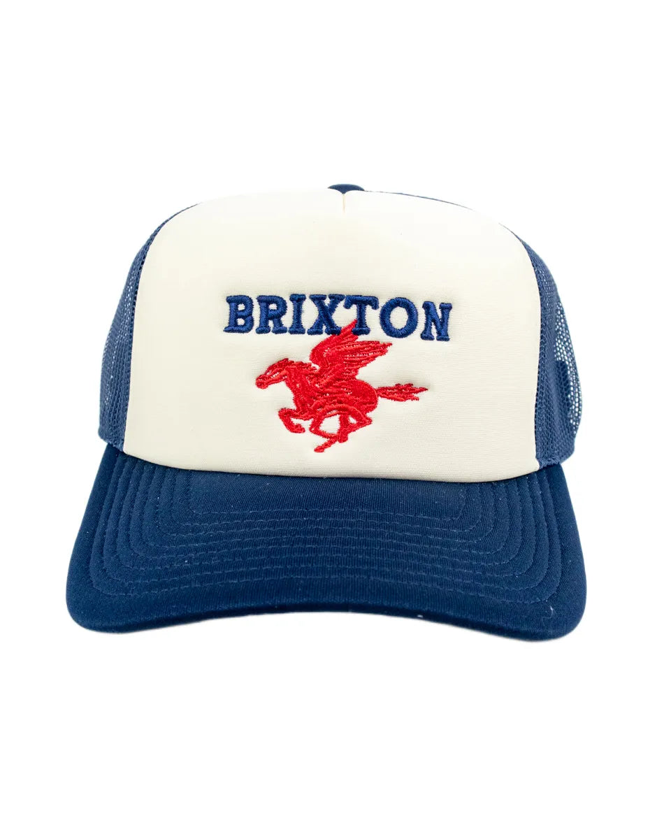 Brixton - TruckerKeps - Pegasus - Vit/Blå