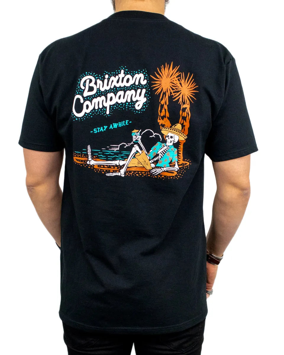 Brixton - T-Shirt - Stay While - Black