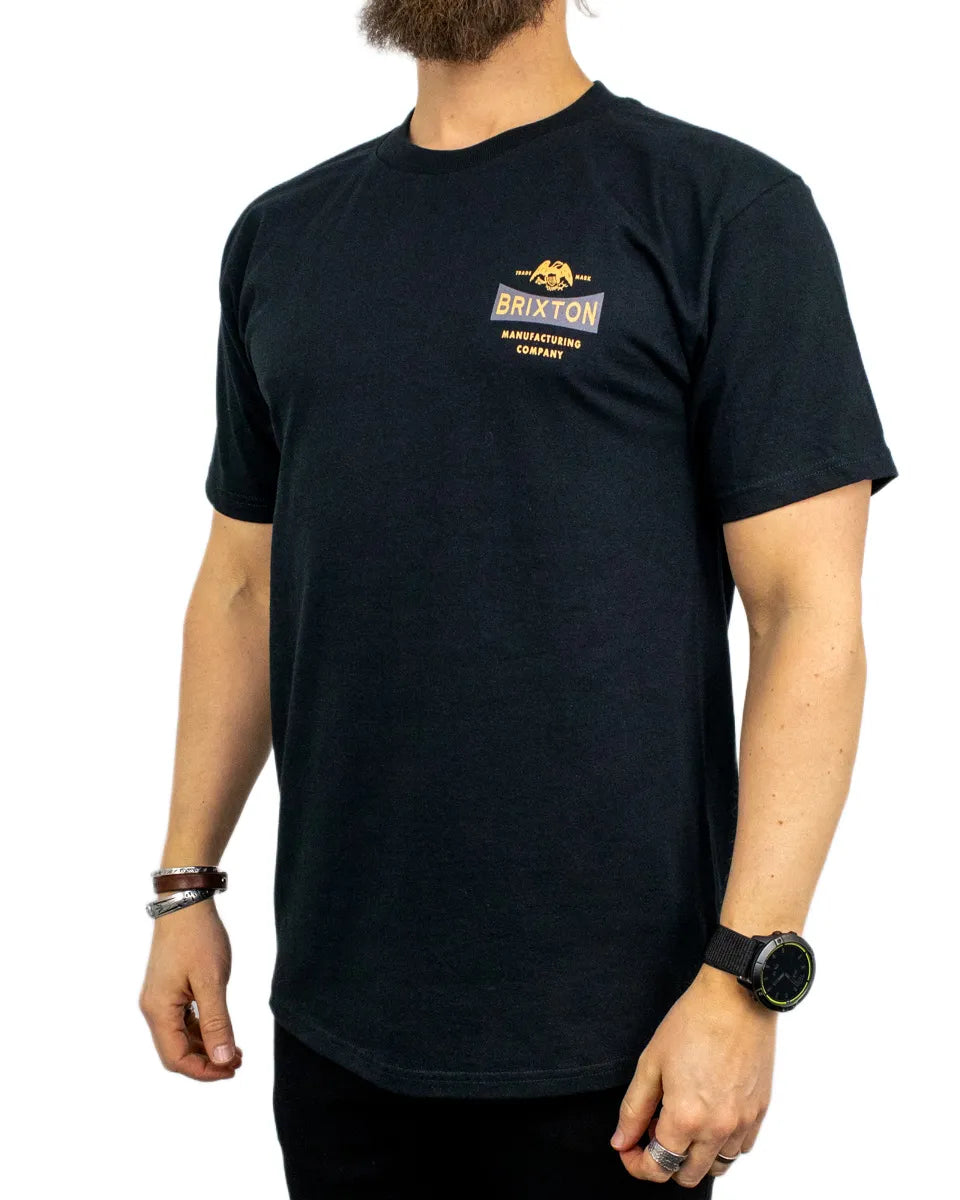 Brixton - T-Shirt - Pinnacle - Svart