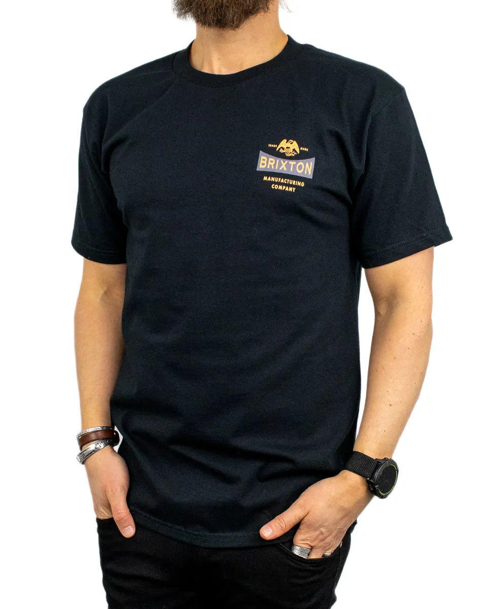 Brixton - T-Shirt - Pinnacle - Svart