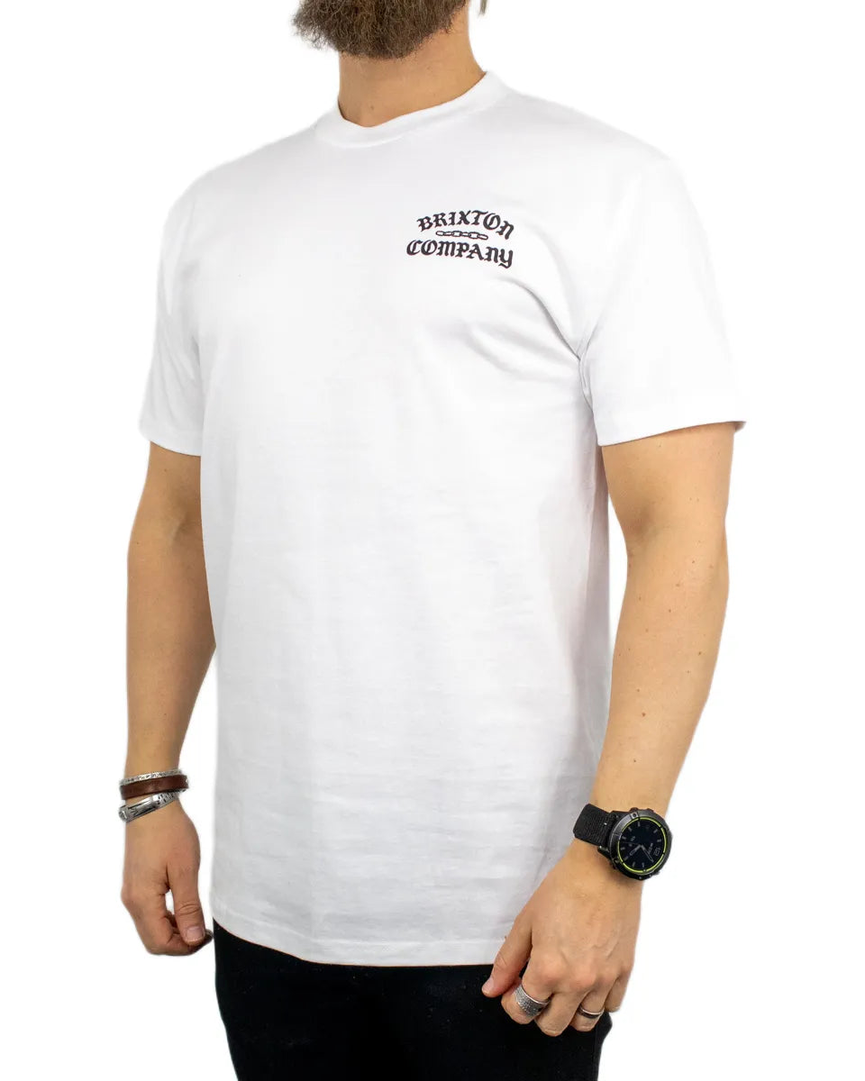Brixton - T-Shirt - Chains - Vit