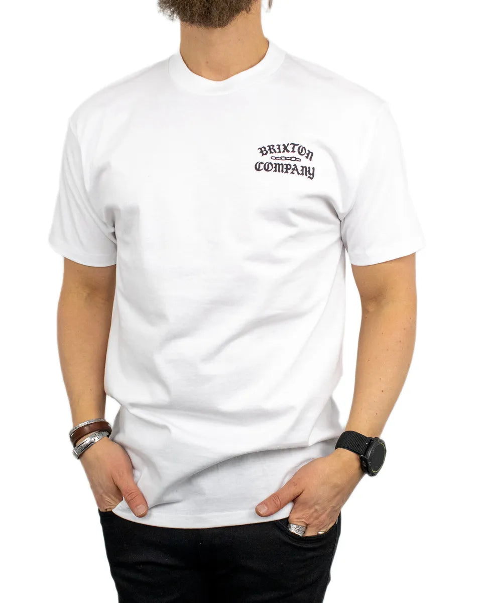 Brixton - T-Shirt - Chains - Vit