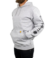 Carhartt - Hoodie - Sleeve Logo - Ljusgrå