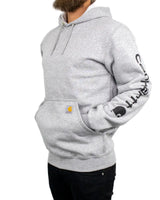 Carhartt - Hoodie - Sleeve Logo - Ljusgrå