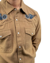 Brixton - Flanellskjorta - Waylon - Brun