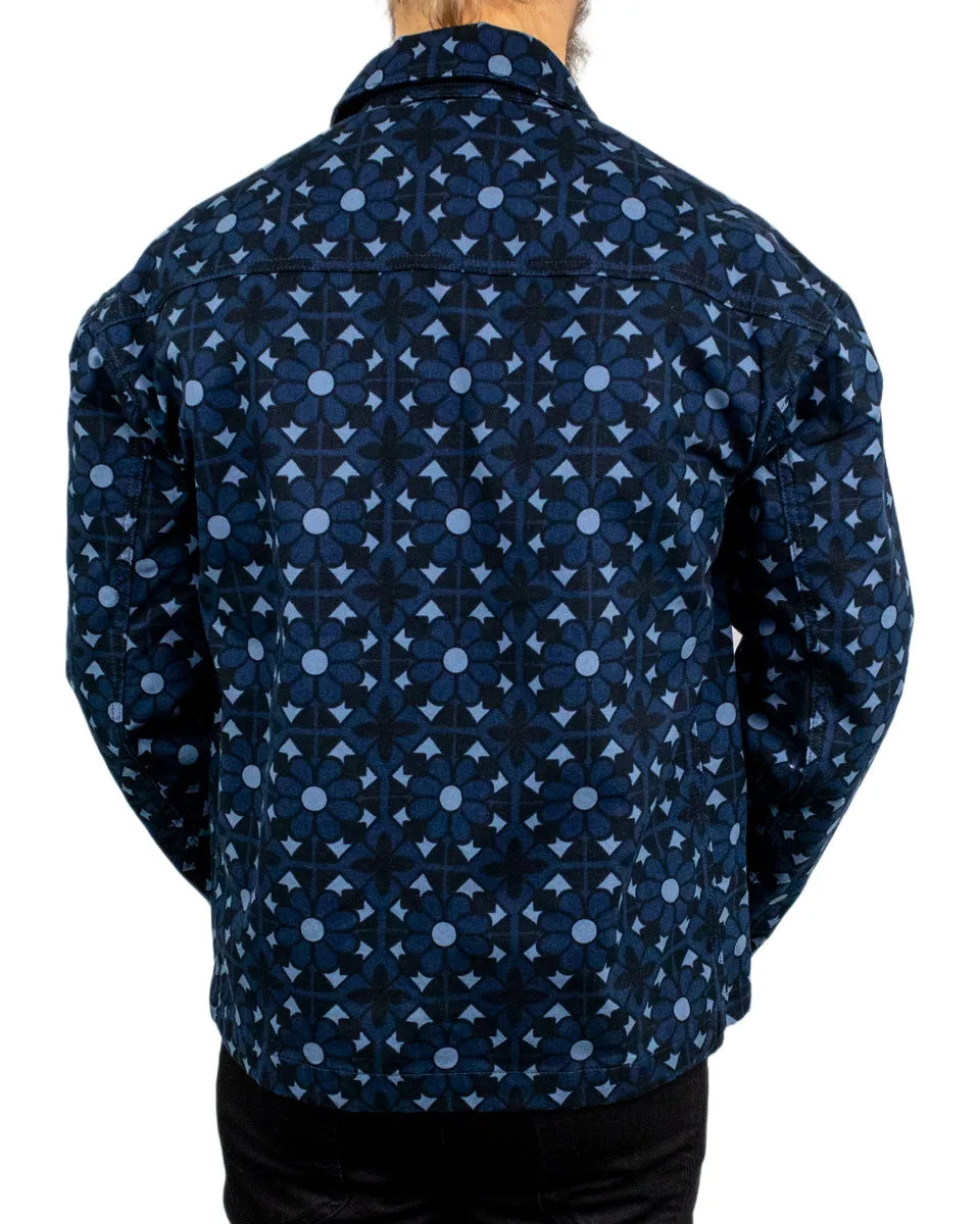 Lee - Jacka med Mönster - Geo Print - Blå