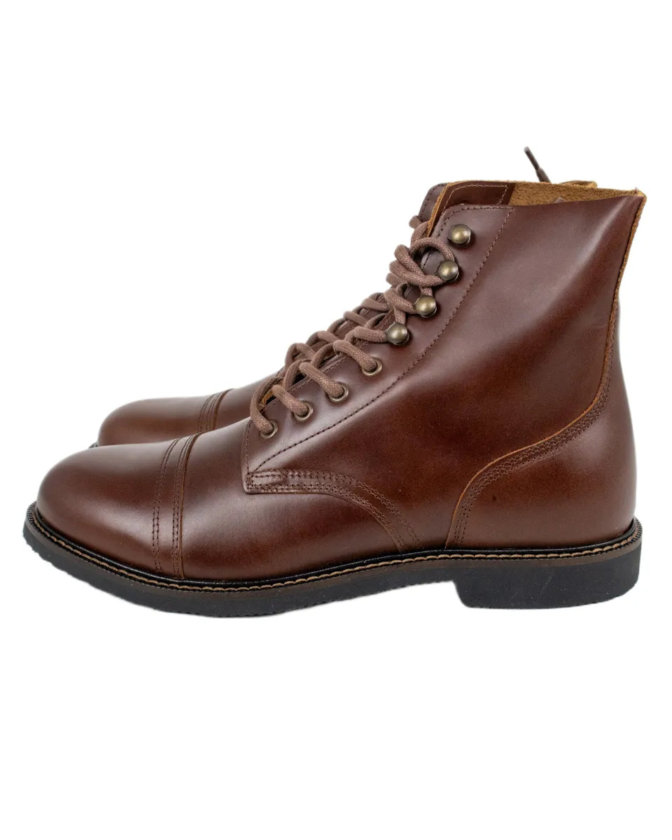 Pike Brothers - Kängor - 1966 Low Quarters - Cognac