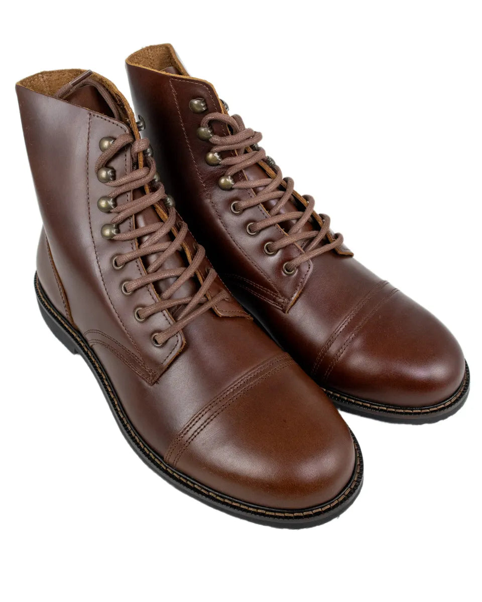 Pike Brothers - Kängor - 1966 Low Quarters - Cognac