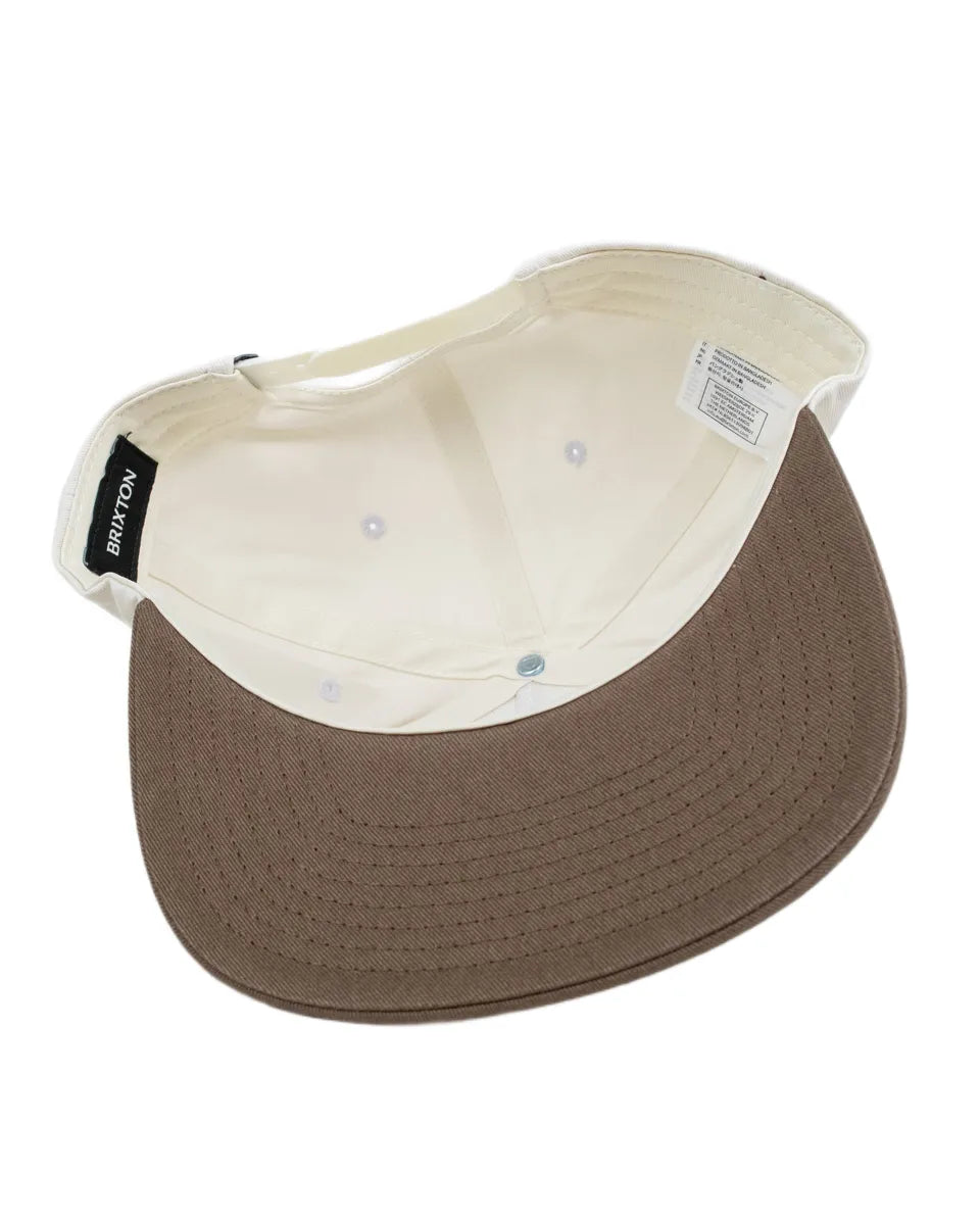 Brixton - Snapback Keps - Rhett - Vit/Brun