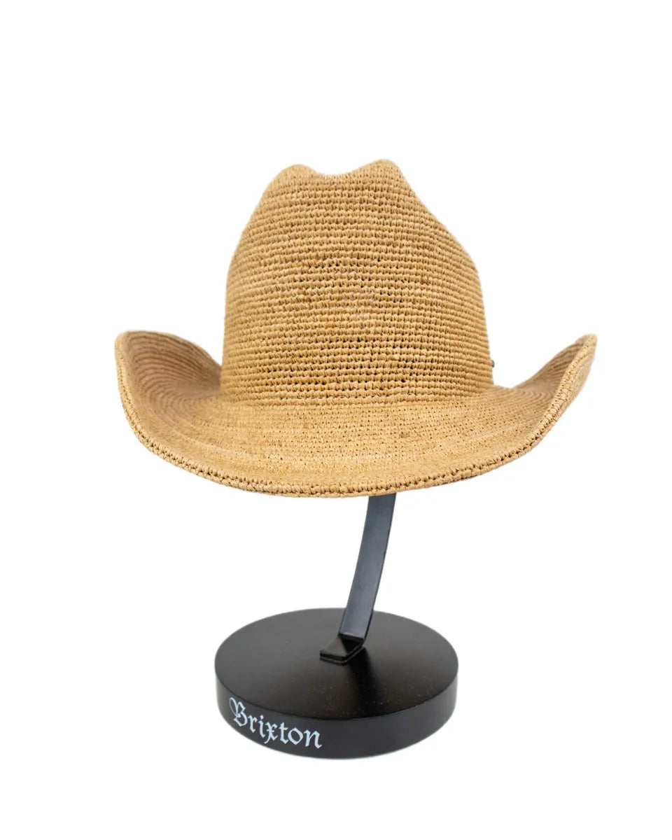 Brixton - Cowboy raffia Stråhatt - Packbar - Odessa - Beige