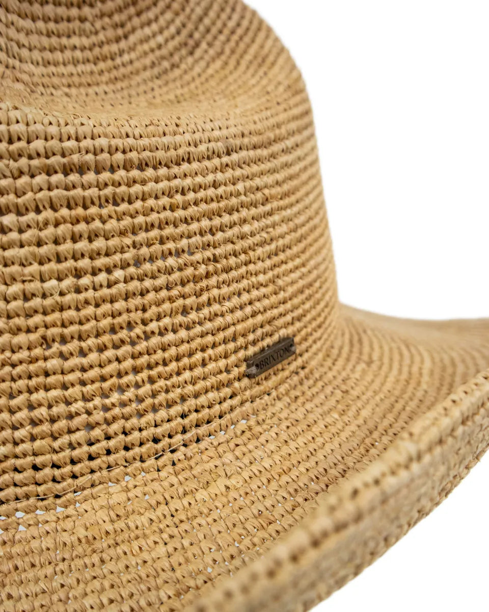 Brixton - Cowboy raffia Stråhatt - Packbar - Odessa - Beige