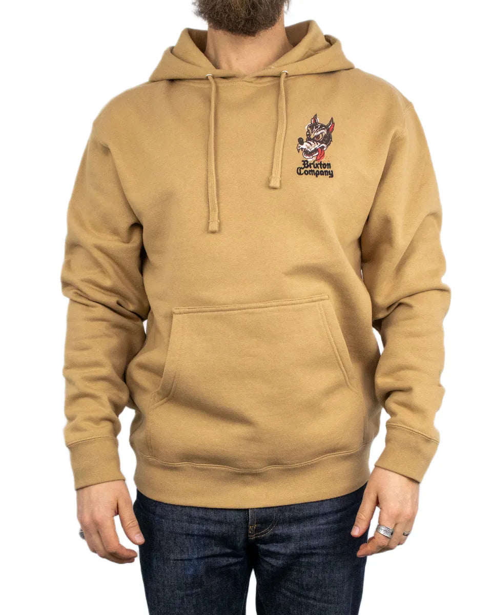 Brixton - Hoodie - Dawg - Brun