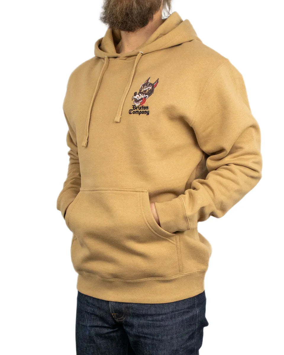 Brixton - Hoodie - Dawg - Brun