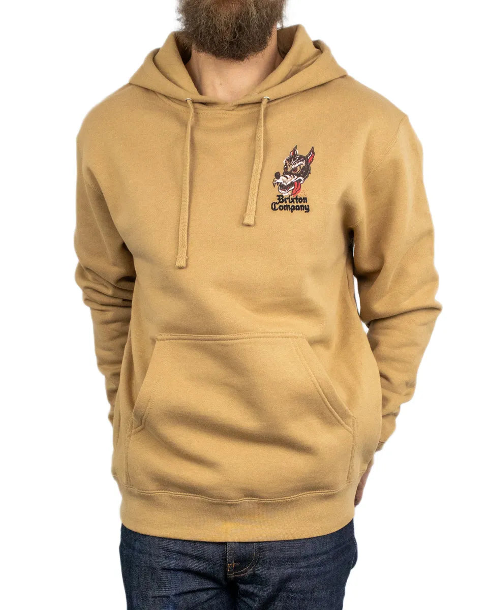 Brixton - Hoodie - Dawg - Brun