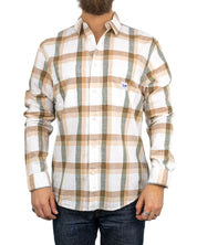 Lee - Skjorta - Workwear Rutig - Oak - Brun/Vit