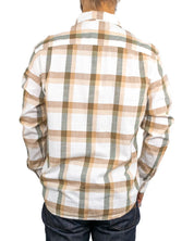 Lee - Skjorta - Workwear Rutig - Oak - Brun/Vit