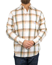 Lee - Skjorta - Workwear Rutig - Oak - Brun/Vit