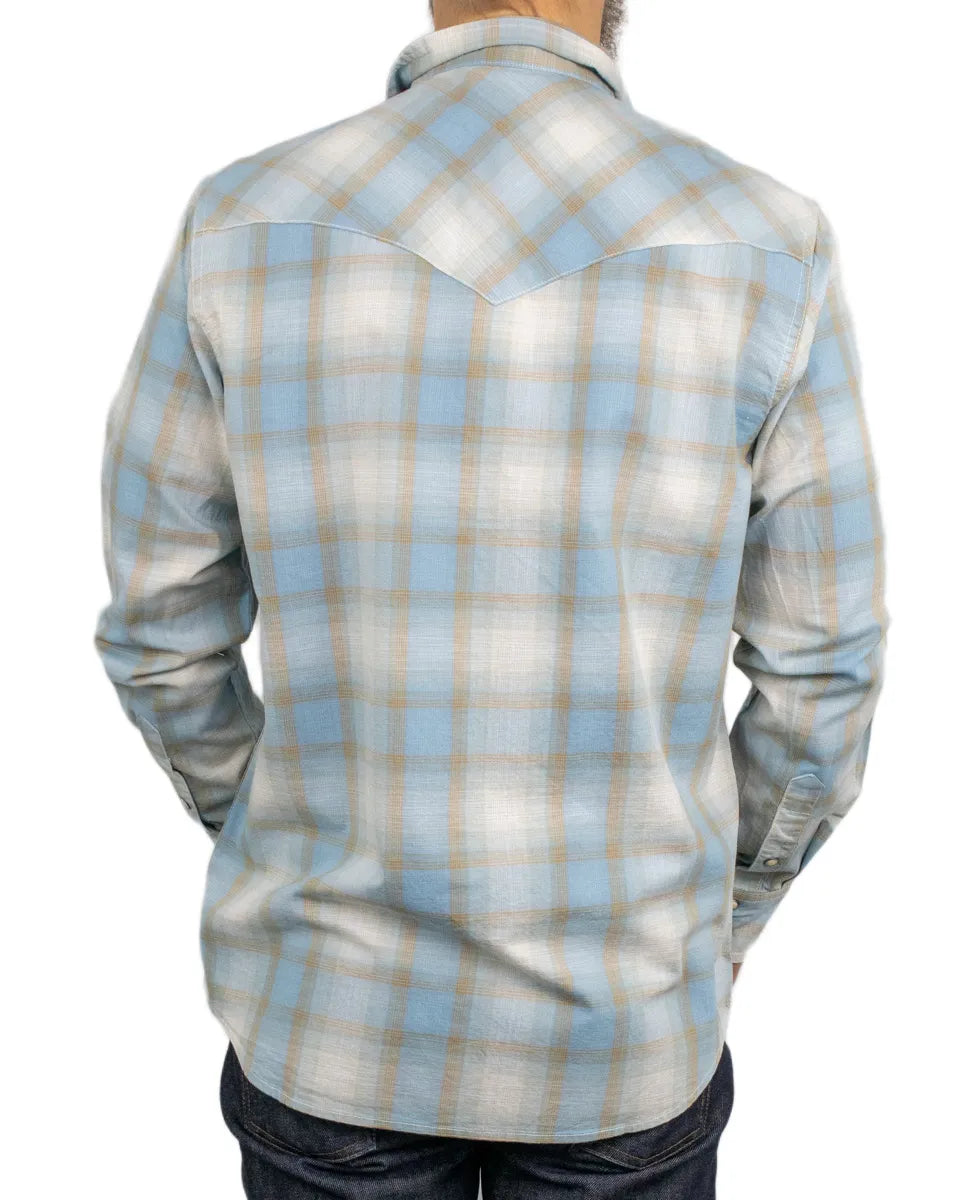 Wrangler - Skjorta Rutig - Western Shirt - Ljusblå