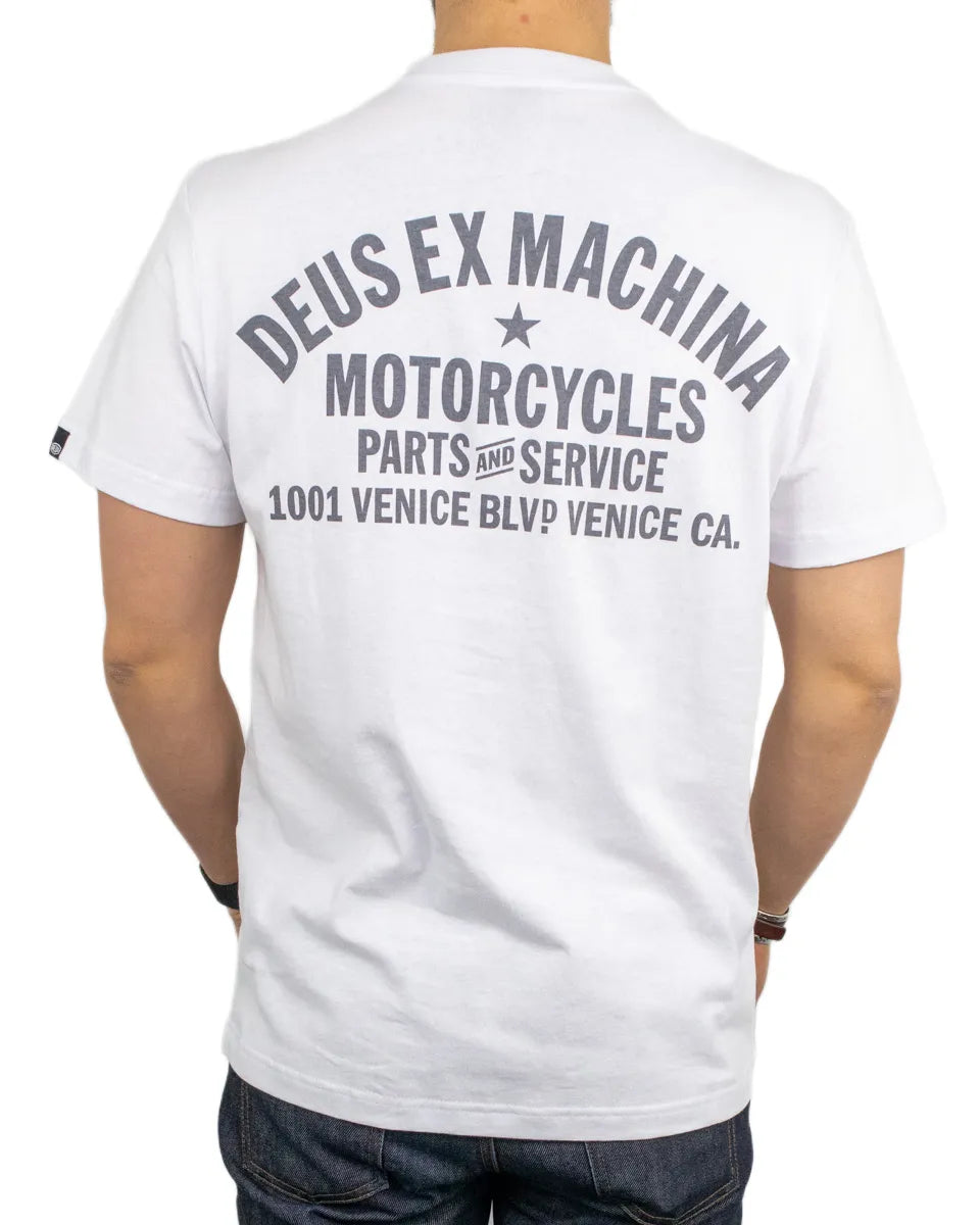 Deus Ex Machina - T-Shirt - Venice Adress - Vit