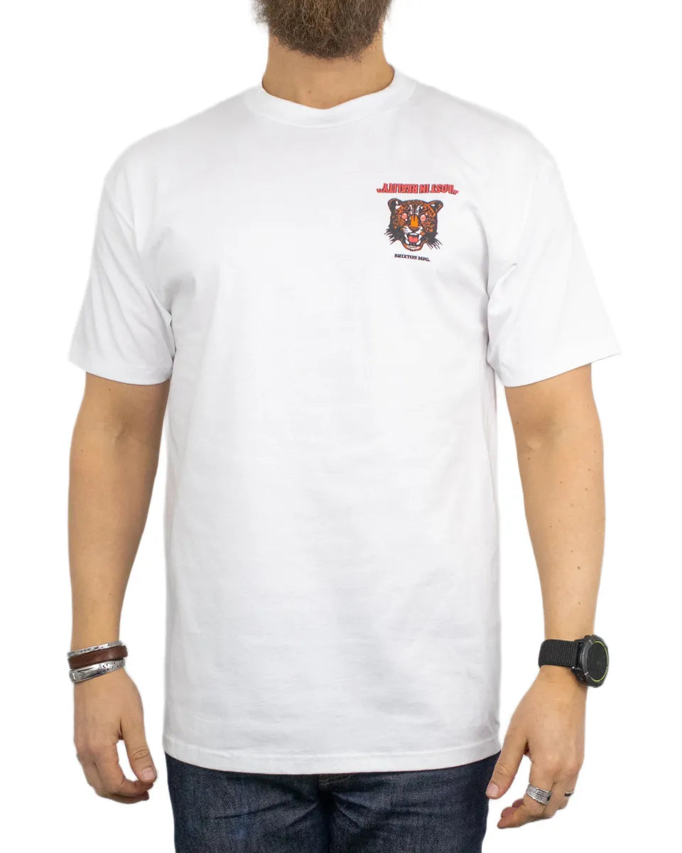 Brixton - T-Shirt - Getaway Leopard - Vit