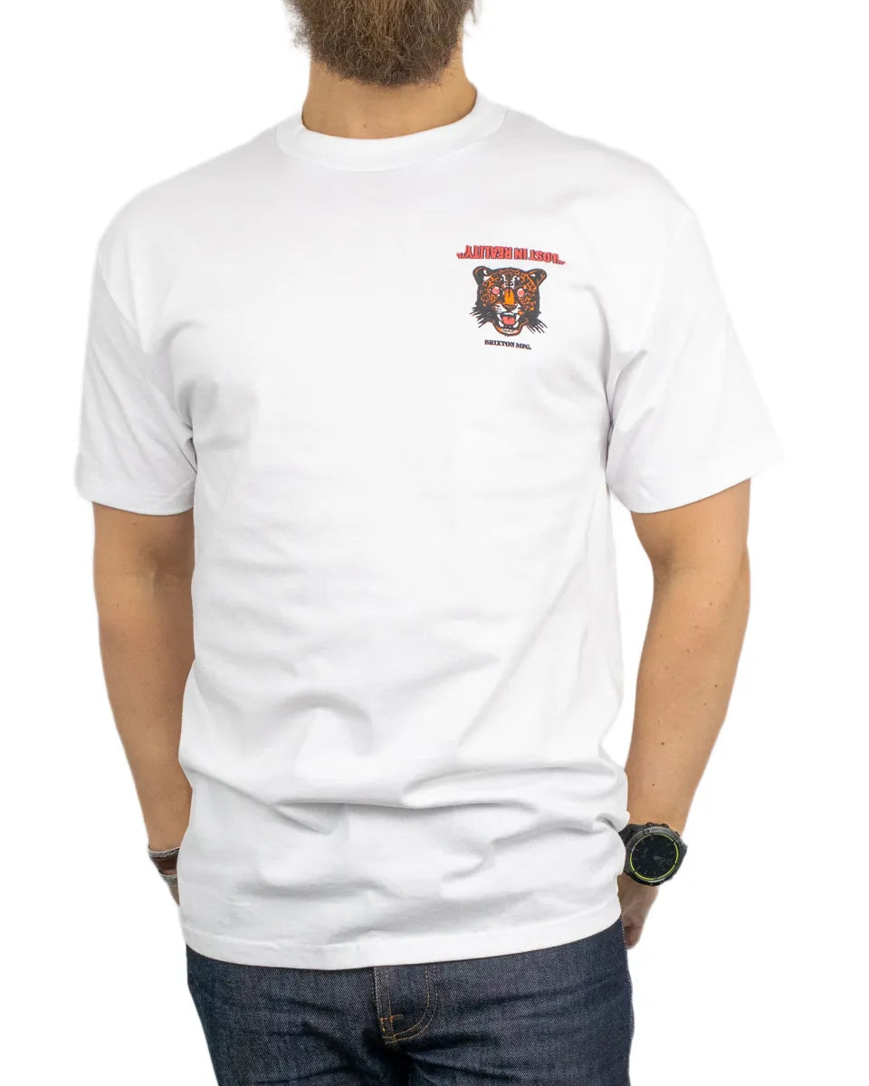 Brixton - T-Shirt - Getaway Leopard - Vit