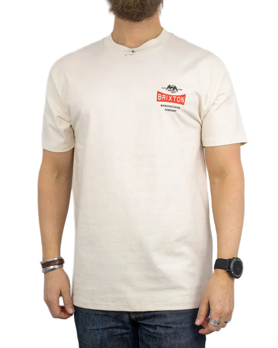 Brixton - T-Shirt - Pinnacle - Offwhite