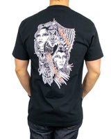 Brixton - T-Shirt - Marquis - Ansikten - Svart