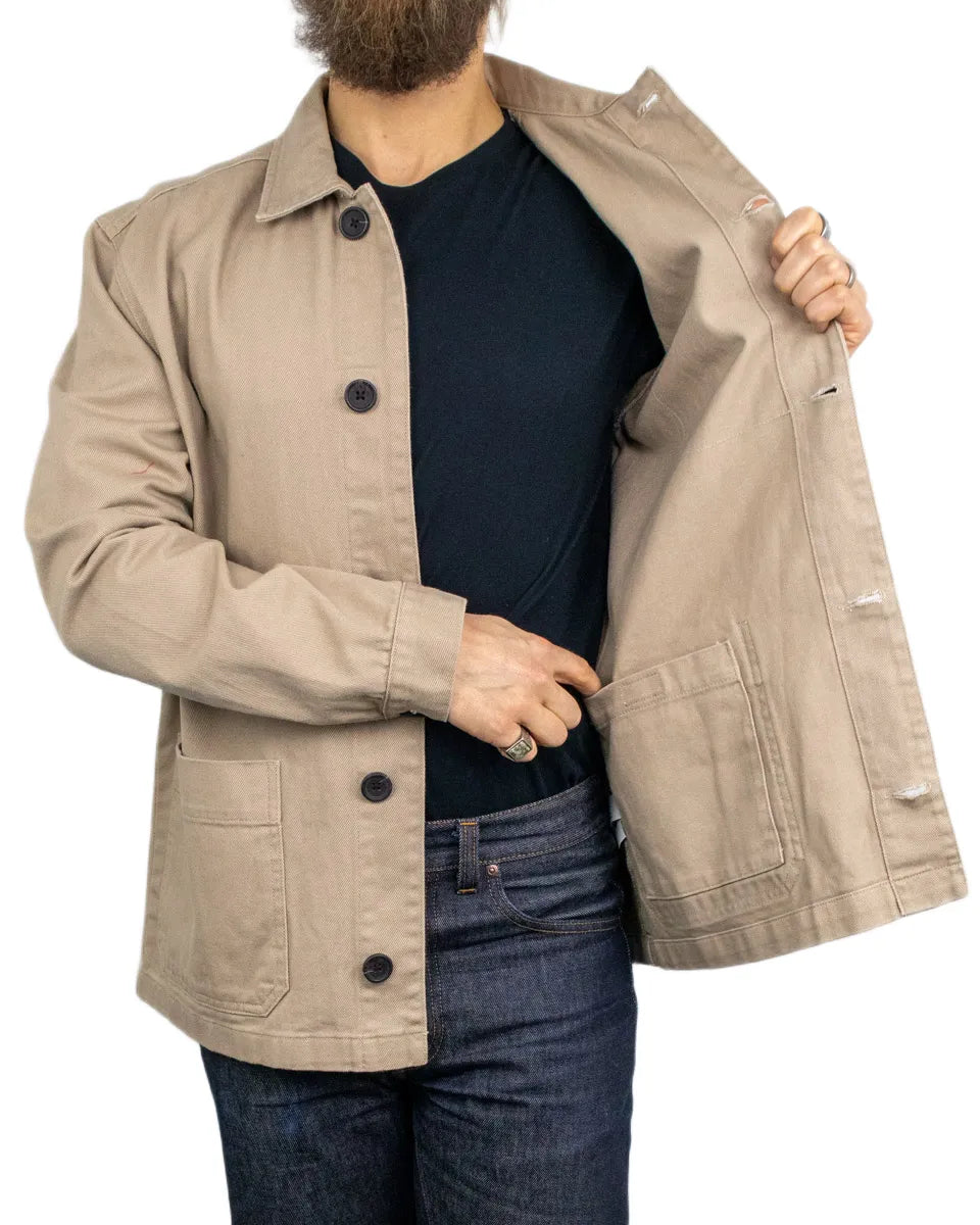 Bros Co - Cotton Canvas Work Jacket - Light Brown