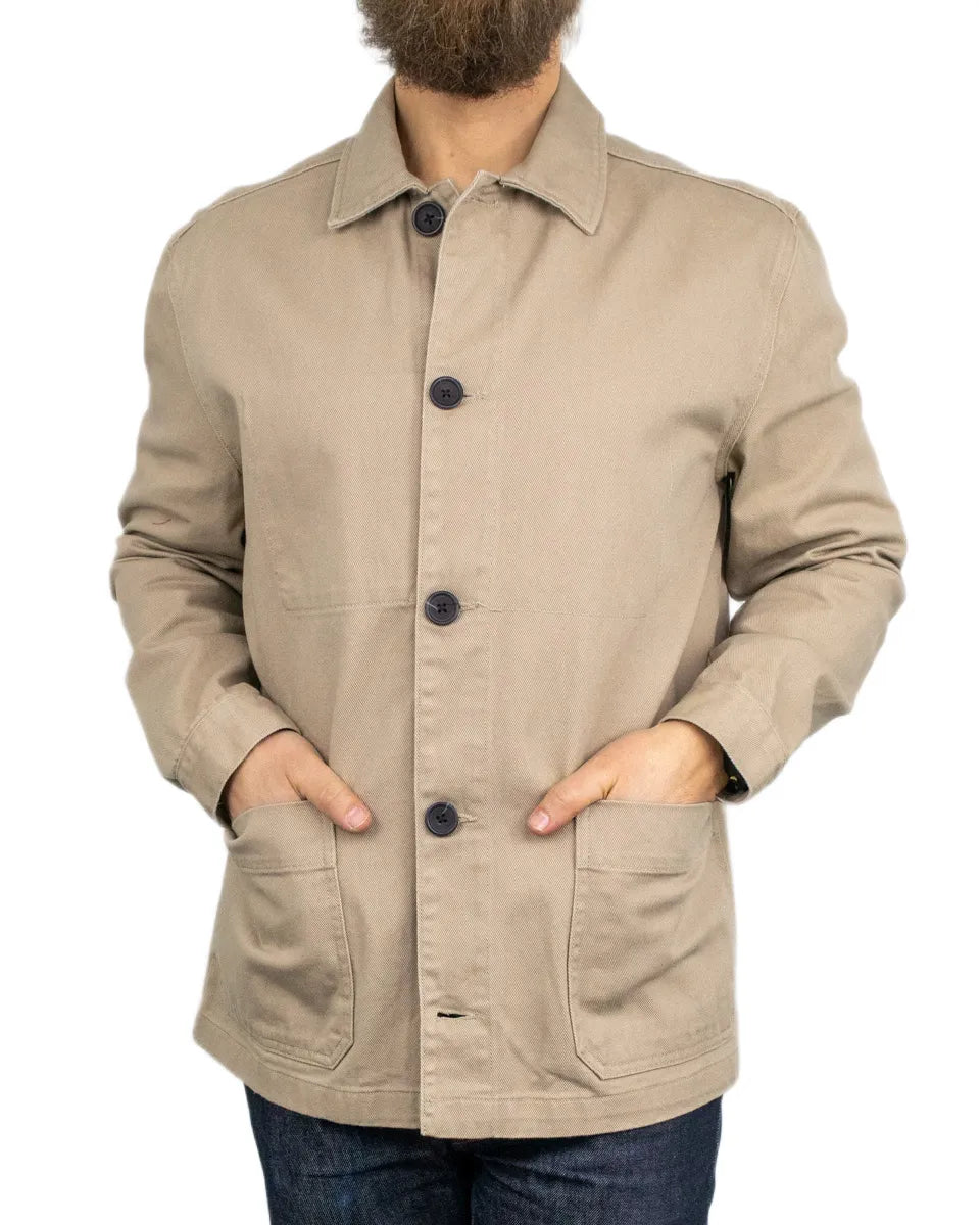 Bros Co - Cotton Canvas Work Jacket - Light Brown