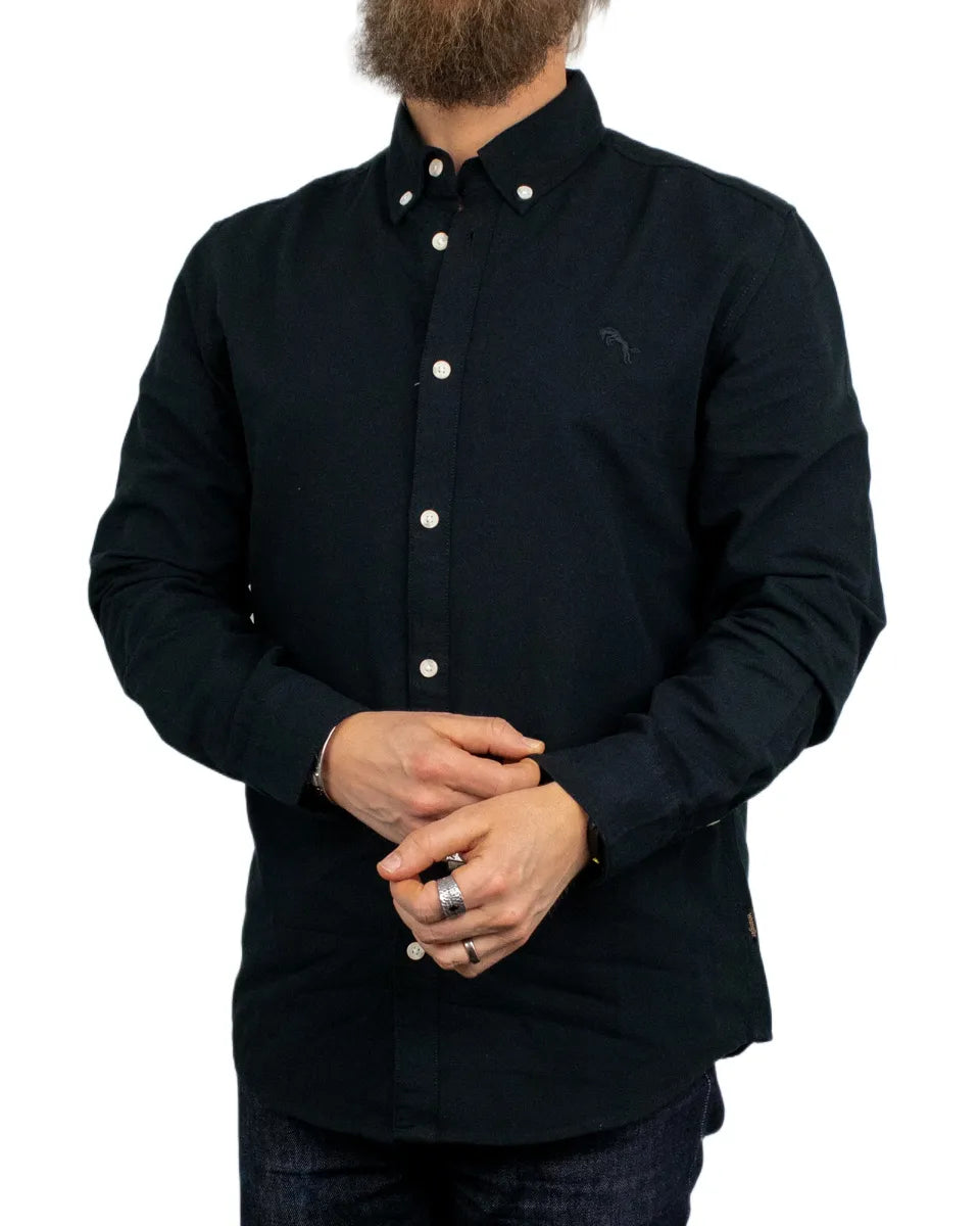 Wrangler - Skjorta - Oxford - Svart