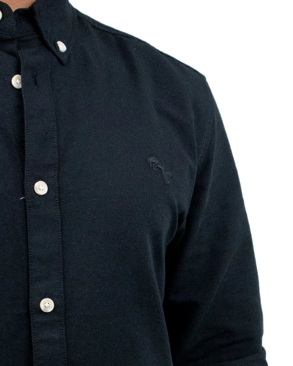 Wrangler - Skjorta - Oxford - Svart