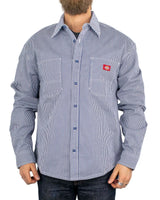 Dickies - Skjorta Randig - Hickory Work - Indigo Blå