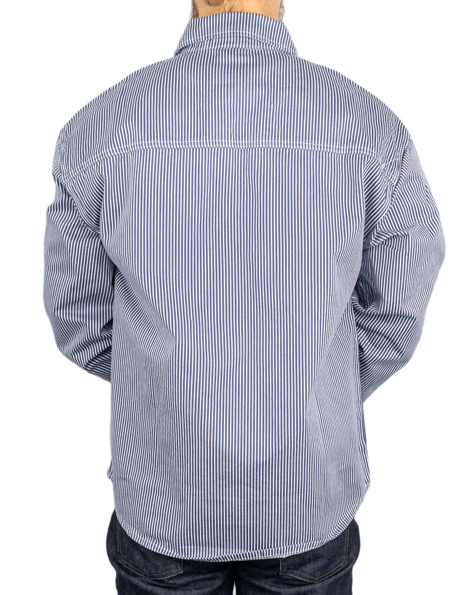 Dickies - Skjorta Randig - Hickory Work - Indigo Blå